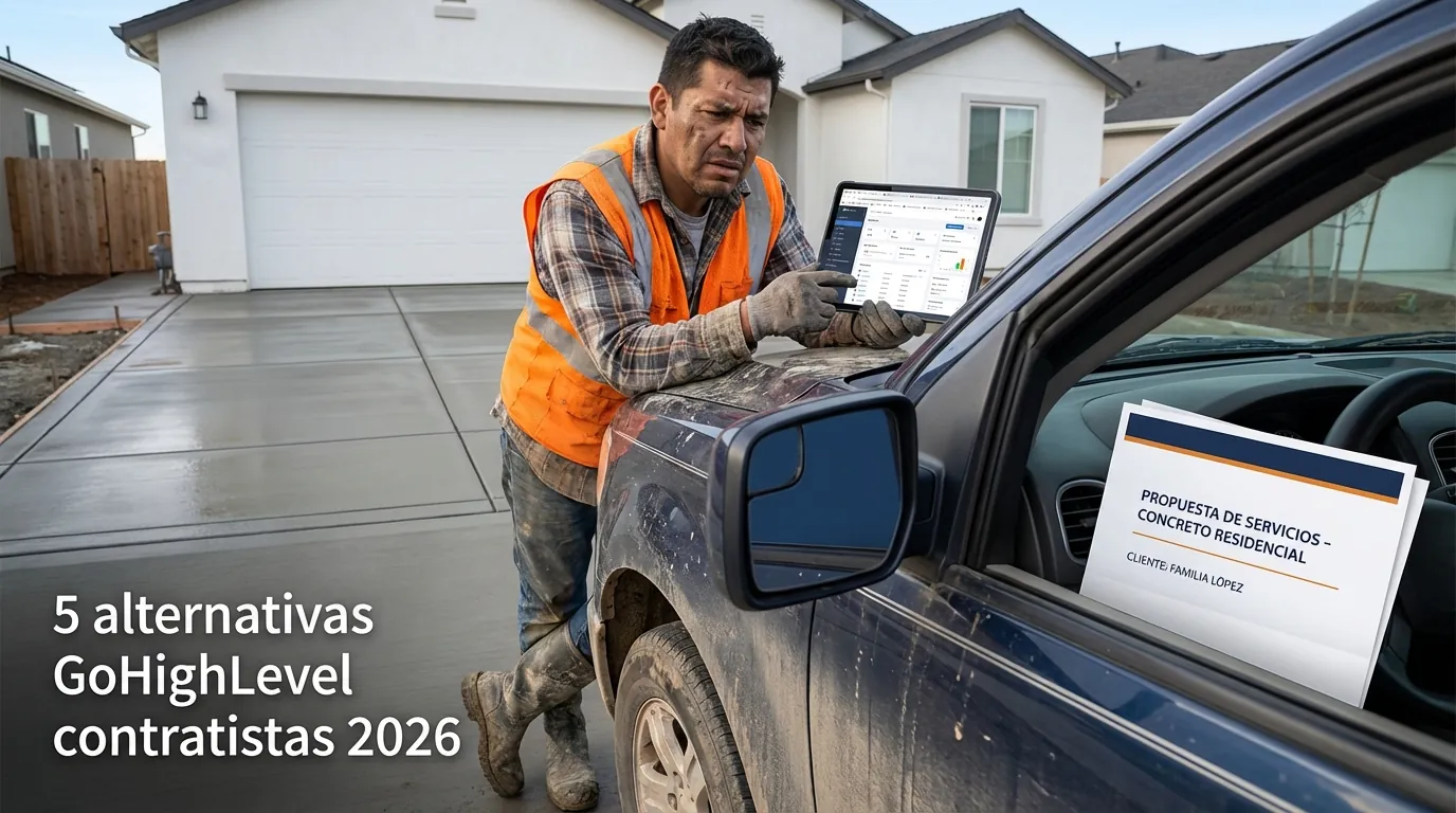 5 alternativas GoHighLevel contratistas 2026