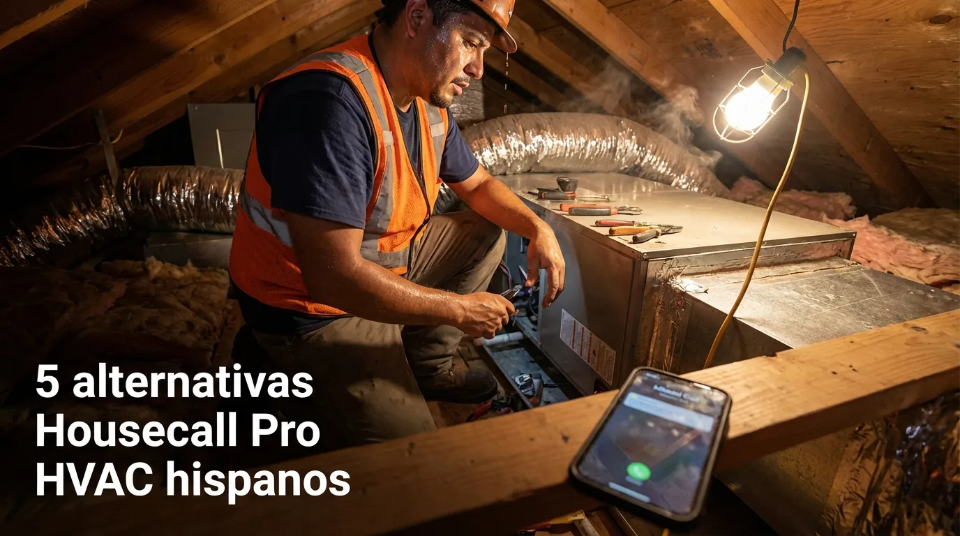 5 alternativas Housecall Pro HVAC hispanos