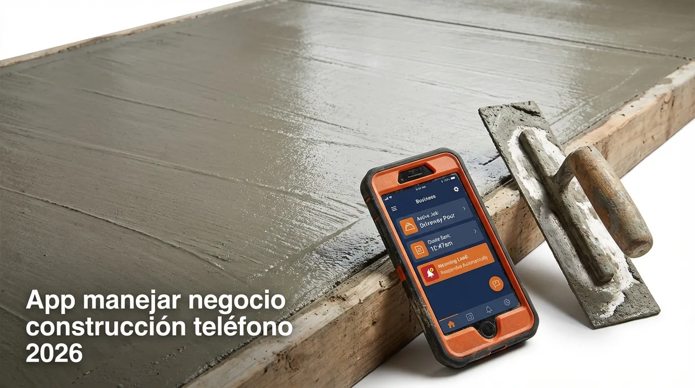 App manejar negocio construcción teléfono 2026