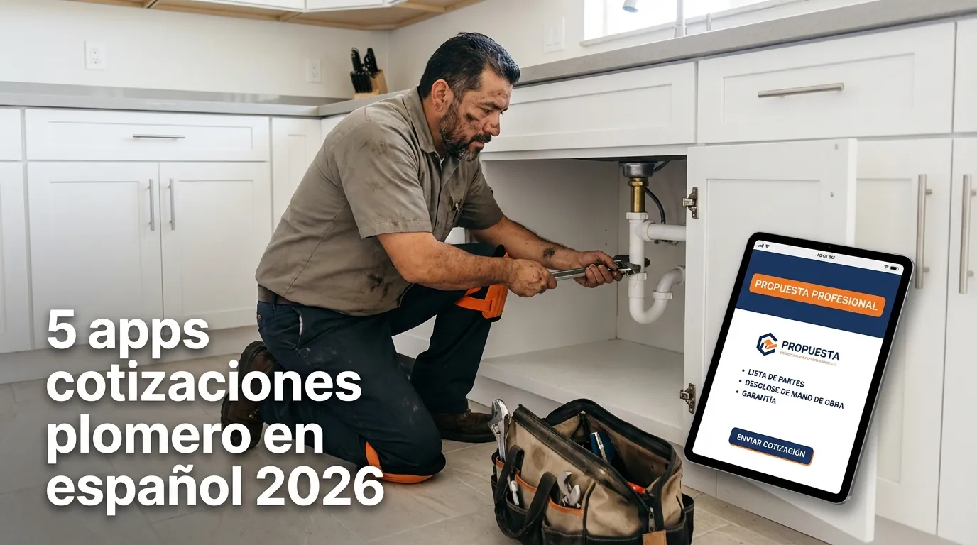 5 apps cotizaciones plomero en español 2026