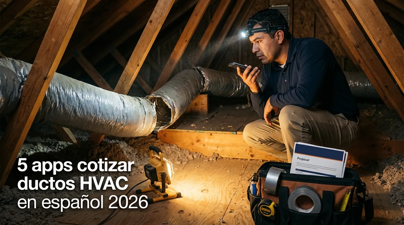 5 apps cotizar ductos HVAC en español 2026