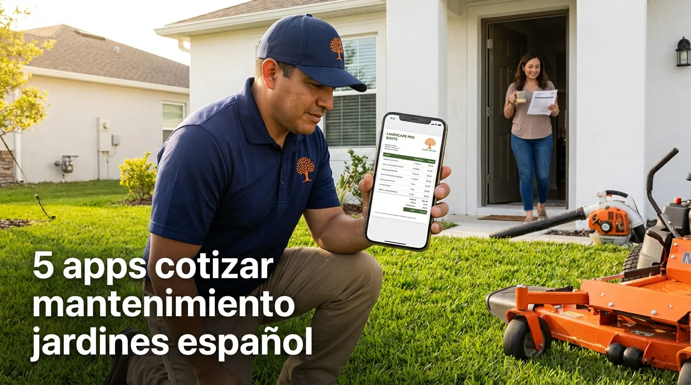 5 apps cotizar mantenimiento jardines español