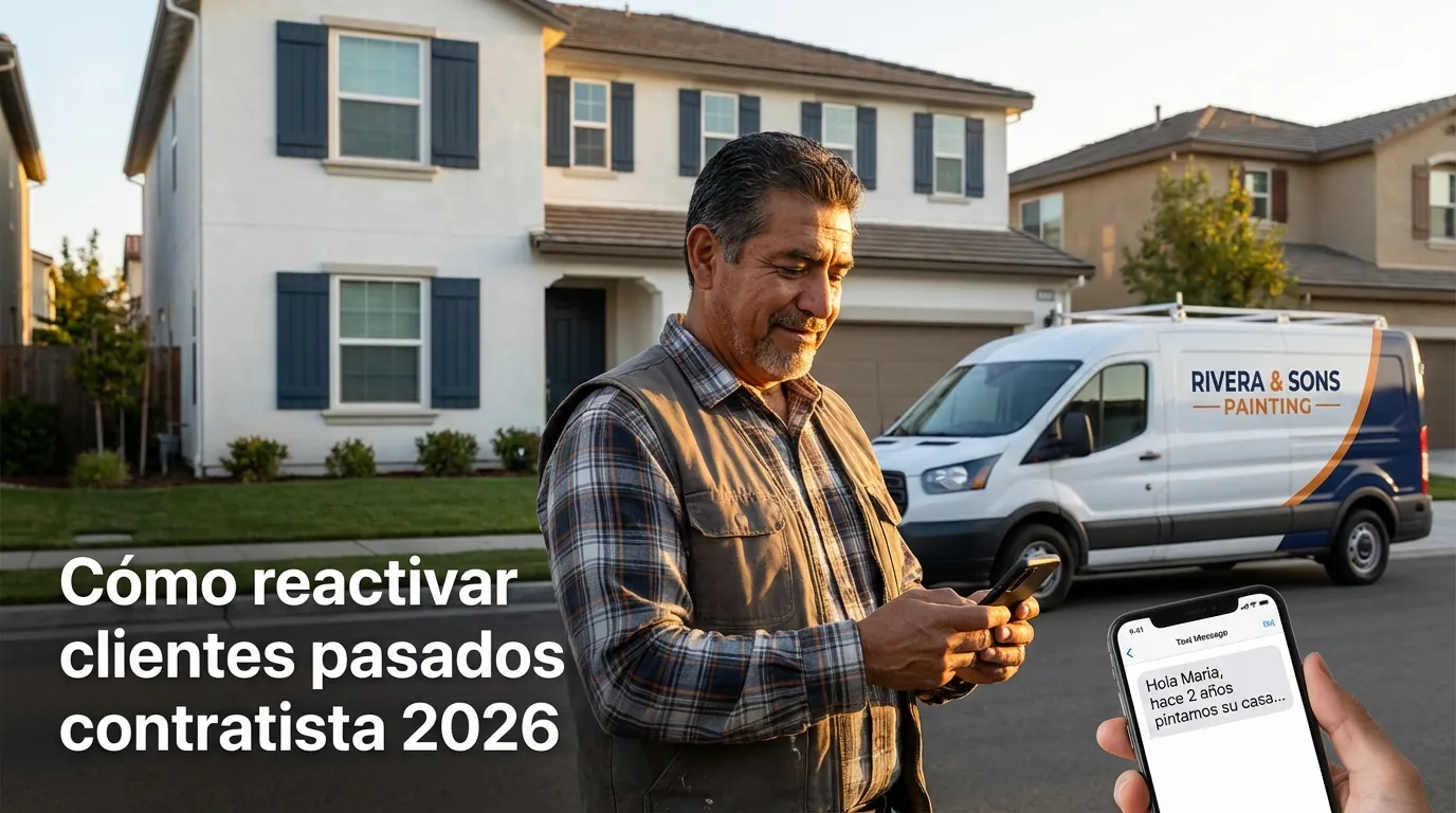 Cómo reactivar clientes pasados contratista 2026