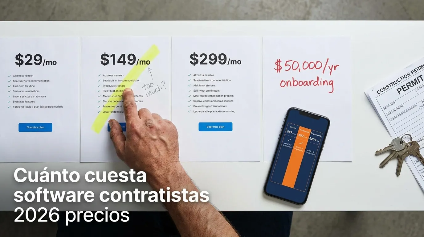Cuánto cuesta software contratistas 2026 precios
