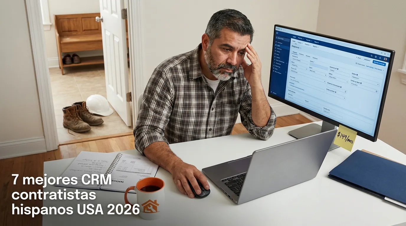 7 mejores CRM contratistas hispanos USA 2026