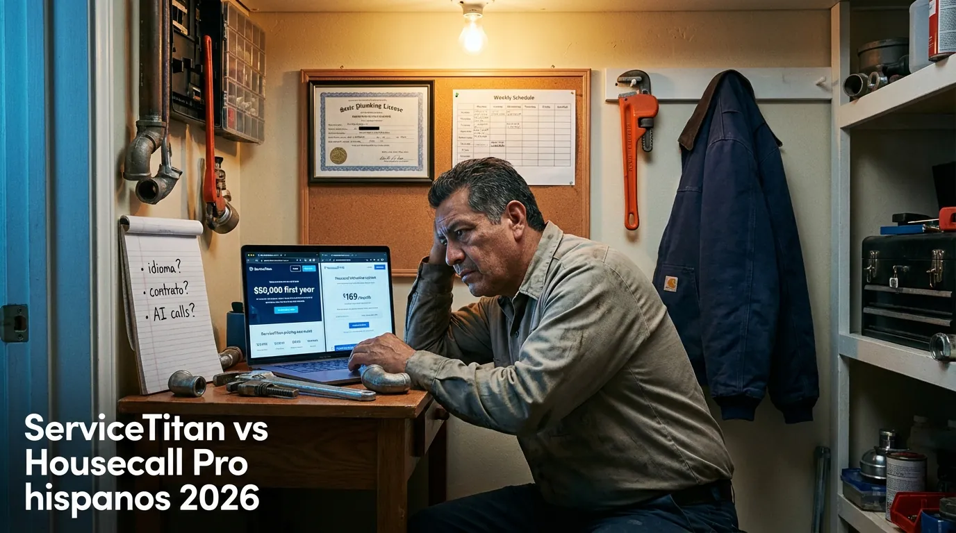 ServiceTitan vs Housecall Pro hispanos 2026