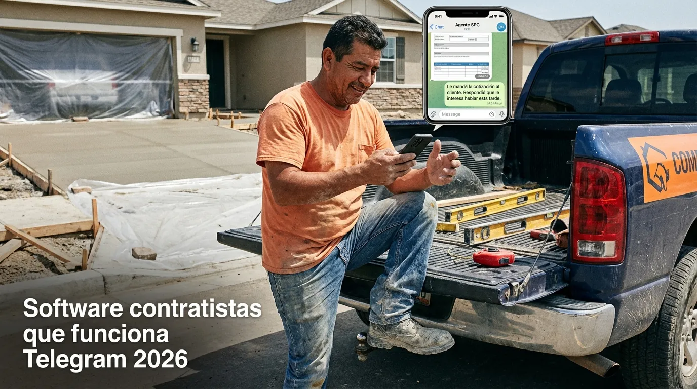 Software contratistas que funciona Telegram 2026