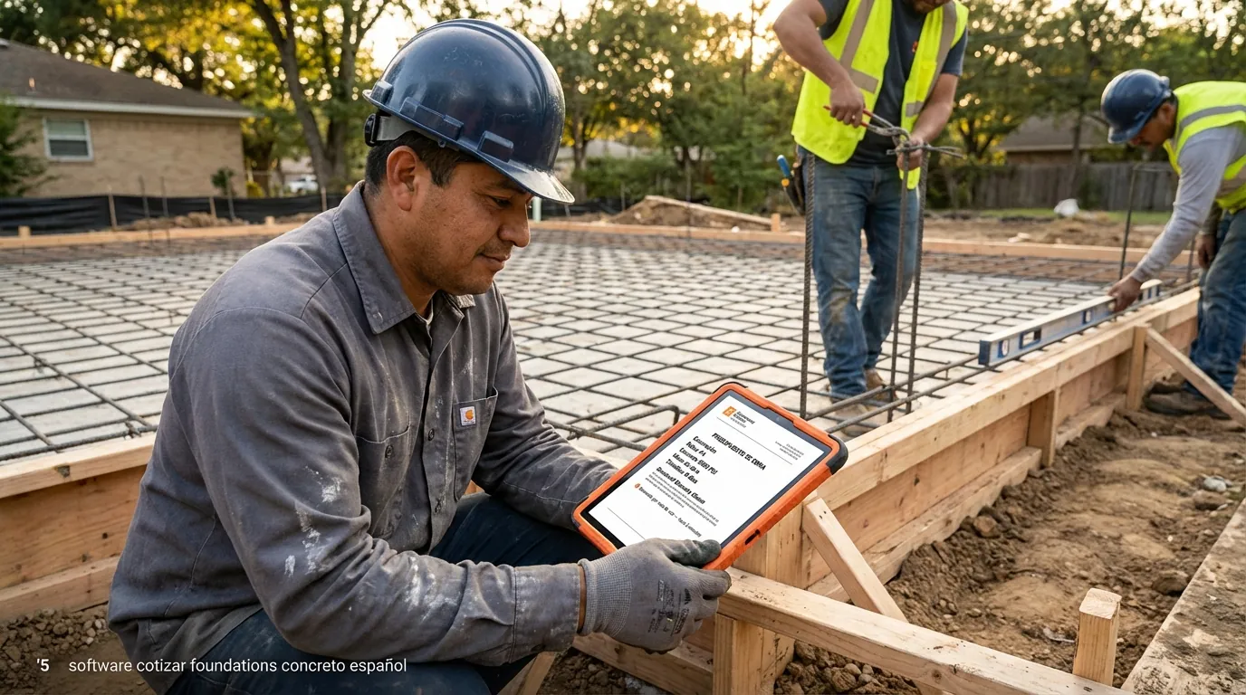 5 software cotizar foundations concreto español