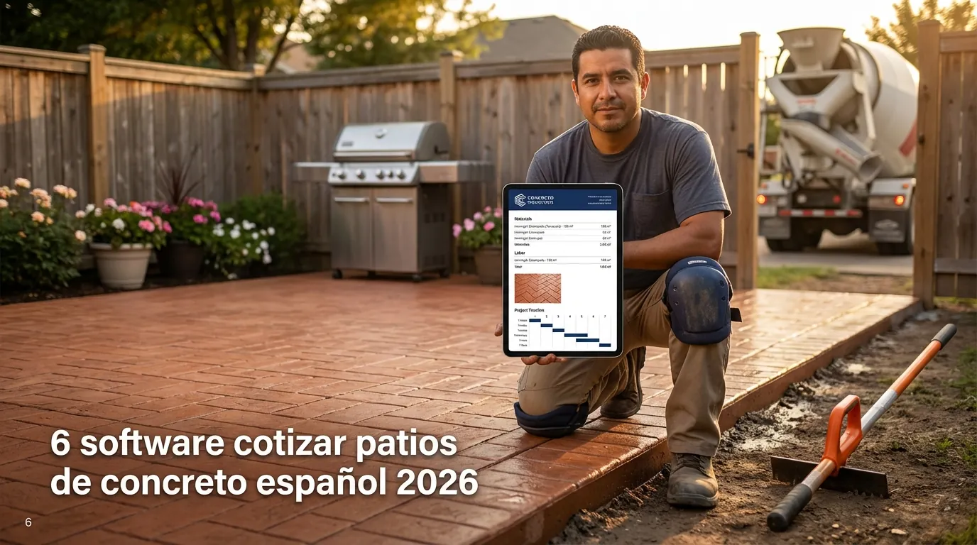 6 software cotizar patios concreto español 2026
