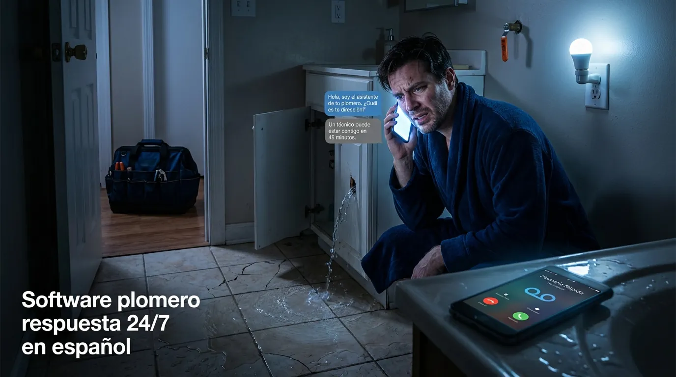 Software plomero respuesta 24/7 en español